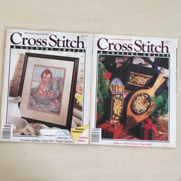 1989-91 Lot of 8 Cross Stitch & Country Crafts Magazines Vintage (Better Homes) - Picture 6 of 9